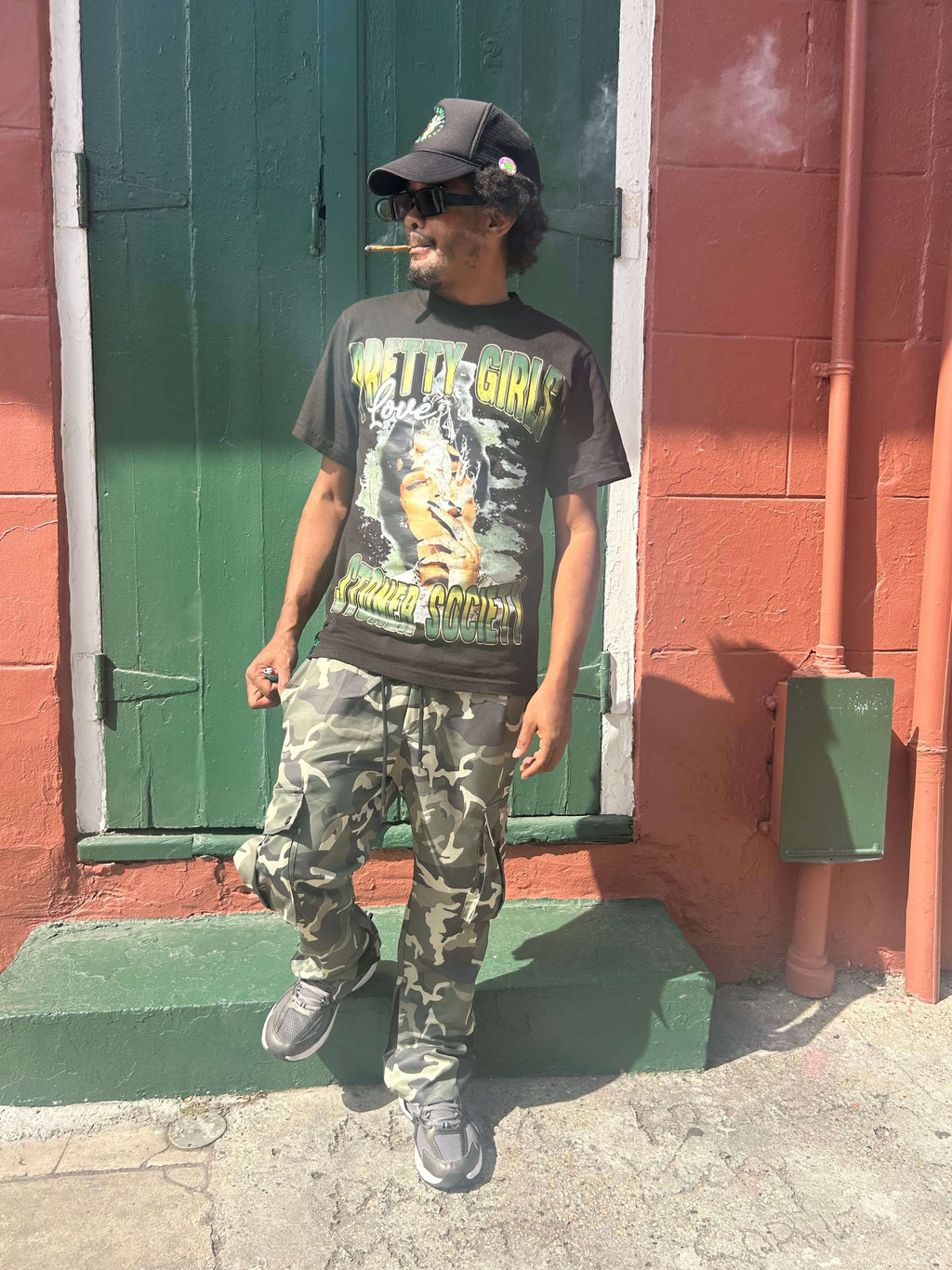 “Pretty Girls Love Stoner Society” Logo Tatt Tee